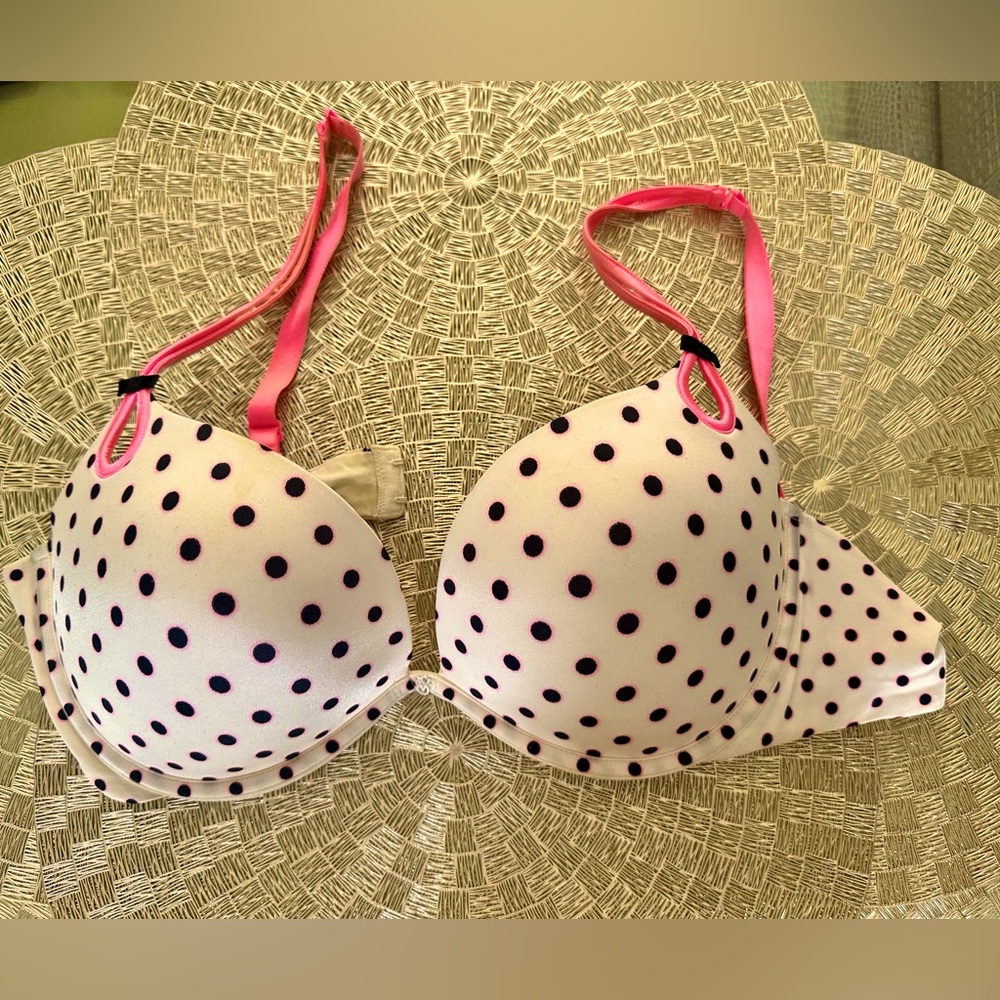 NWOT Victoria secrets bra, white polkadot